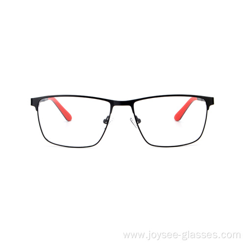 In-Stock Unisex Stylish Latest Rectangle Lightweight Metal Optical Frames Eyewear